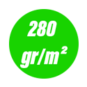 280 gr/m²: 280 gr/m²: