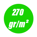 270 gr/m²: 270 gr/m²: