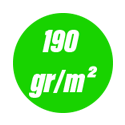 190 gr/m²: 190 gr/m²: