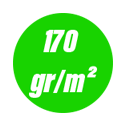 170 gr/m²: 170 gr/m²:
