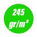 245 gr/m²: 245 gr/m²: