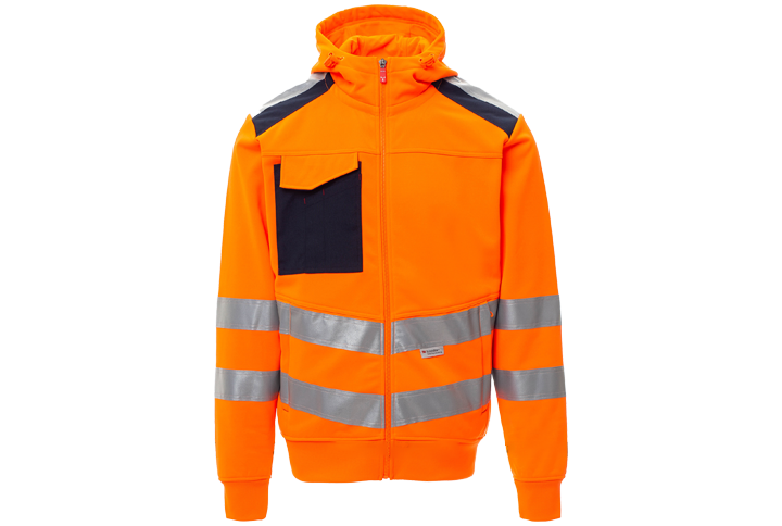 Warnschutz Sweat-Jacke Leader Orange Warnschutz Sweat-Jacke Leader Orange