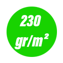 230 gr/m²: 230 gr/m²: