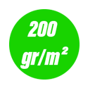 200 gr/m²: 200 gr/m²: