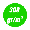 300 gr/m²: 300 gr/m²: