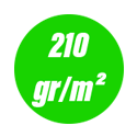 210 gr/m²: 210 gr/m²: